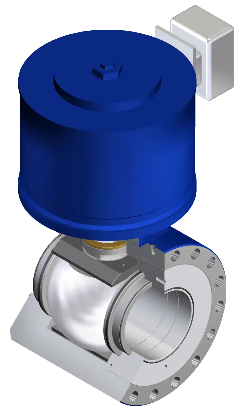 CUTAWAY ATC SUBSEA TRUNNION BALL VALVE