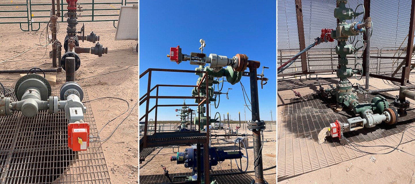 CORTEC production chokes in the field during testing.