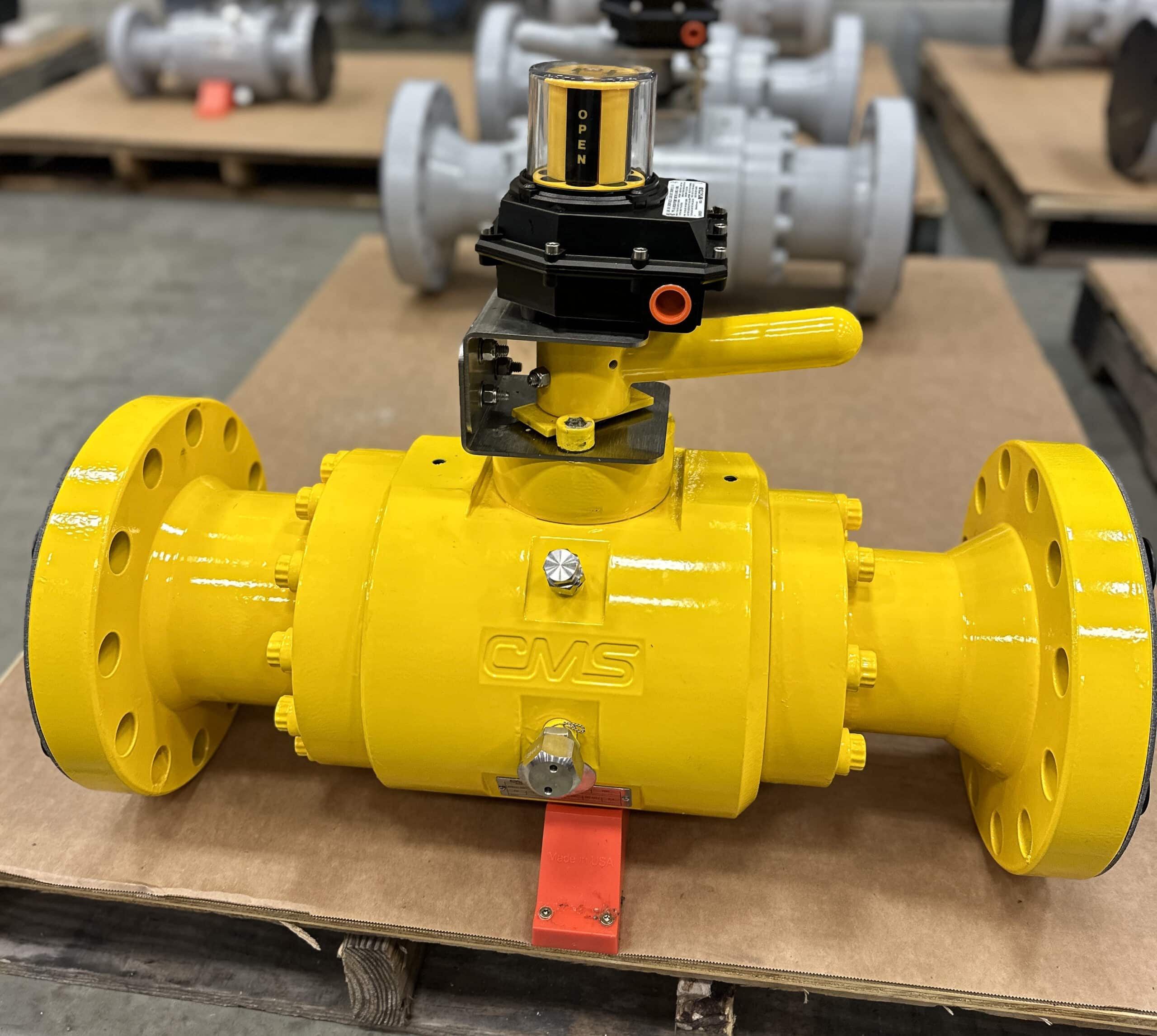 CORTEC Trunnion Ball Valve with Mounted Positioner