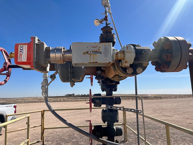 CORTEC production choke in the field during testing.