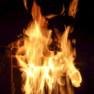 CORTEC Monoflange Valve during fire testing