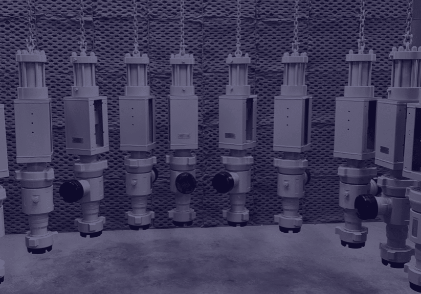CORTEC Model NHM2 Choke with the CORTEC OEM double acting piston hydraulic actuator